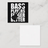 低音プレーヤーの指が良い ノートカード (正面/裏面)