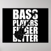 低音プレーヤーの指が良い ポスター (正面)