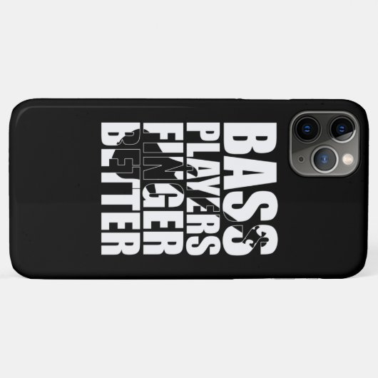 低音プレーヤーの指が良い Case-Mate iPhoneケース (裏面(横))