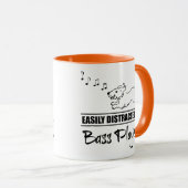 低音ランニング選手に気を取られやすいの犬 マグカップ (正面右)