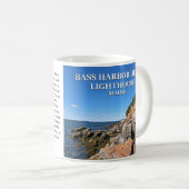 低音港の頭部の灯台、メインのマグ コーヒーマグカップ (正面右)