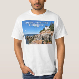 低音港の頭部の灯台、メインのTシャツ Tシャツ