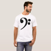 低音部記号 Tシャツ (正面フル)