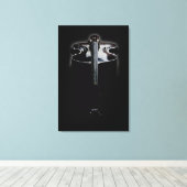 低音1 24x36 (60x90cm)ワッカ キャンバスプリント (インサイチュ (ウッドフロア))