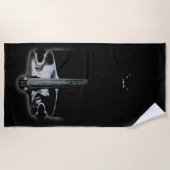 低音1btcnm ビーチタオル (正面)