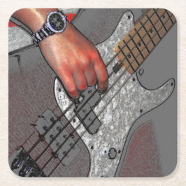 低音4コアスターケルム スクエアペーパーコースター