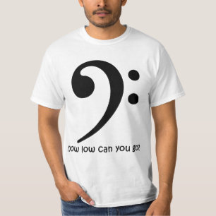 低音: いかに低く行くことができますか。 Tシャツ