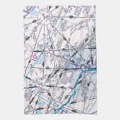 低高度グラフのルート設定 キッチンタオル (縦)