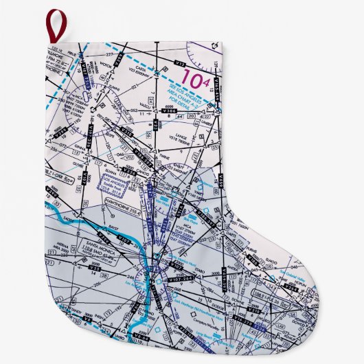 低高度グラフのルート設定 ラージクリスマスストッキング (正面)