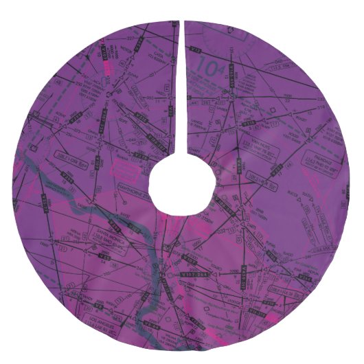 低高度航空図の周回経路 ブラッシュドポリエステルツリースカート (正面)