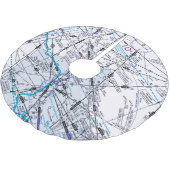 低高度航空図の周回経路 ブラッシュドポリエステルツリースカート (アングル)