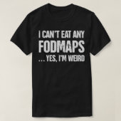 低FODMAPダイエットIBS過敏性腸症候群 Tシャツ (デザイン正面)