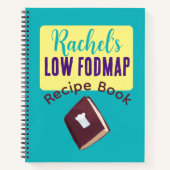 低FODMAP料理のアイデアとIBS食事プラン ノートブック (正面)