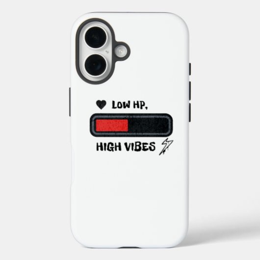 低HP、高Vibesおもしろミーム Case-Mate iPhoneケース (裏面)