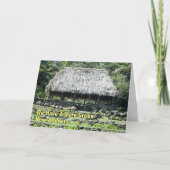 住おもしろい所の変更 – ポリネシアの小屋 案内状 (正面)