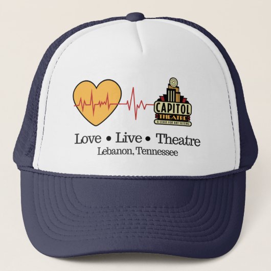 住み、劇場の球の帽子を呼吸して下さい キャップ (正面)