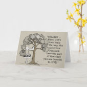 住むために信じて下さい カード (黄色い花)