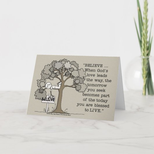 住むために信じて下さい カード (正面)