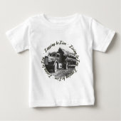 住むために記録する丸太に住んでいます ベビーTシャツ (正面)