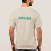 住むためにNutritarian食べて下さい Tシャツ (裏面)