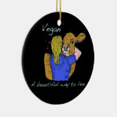 住むビーガンAの美しい方法オーナメント セラミックオーナメント (右)