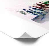 住むポスターの言葉 – 群衆と看板 ポスター (角)