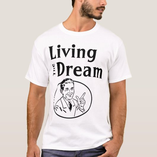 住んでいるレトロ夢のTシャツ Tシャツ (正面)