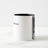 住んでいる飛行試験夢のマグ ツートーンマグカップ (中央)