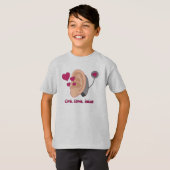住んで下さい、子供Tを愛して下さい、聞いて下さい Tシャツ (正面フル)
