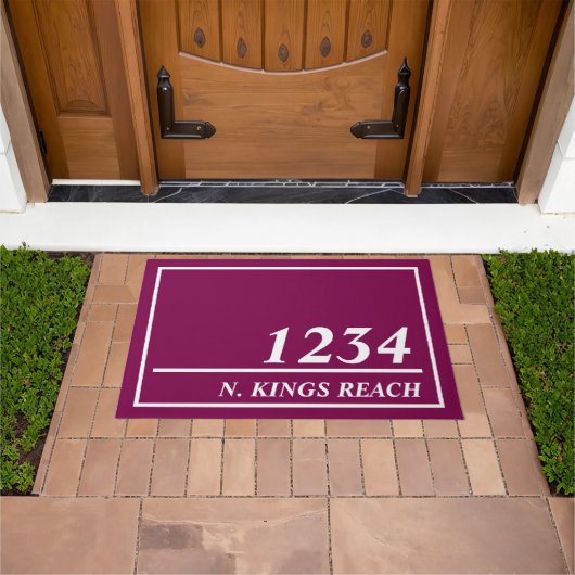 住パーソナライズされた所 ドアマット (室外)