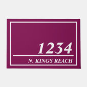 住パーソナライズされた所 ドアマット (正面)