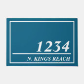 住パーソナライズされた所 ドアマット (正面)