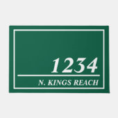 住パーソナライズされた所 ドアマット (正面)