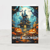 住不気味住ハッピーハローウィン カード (正面)