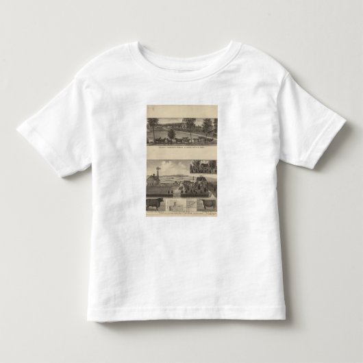 住宅および農場、Edgerton、カンザス トドラーTシャツ (正面)