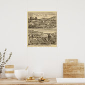 住宅とストックファーム ポスター (キッチン)