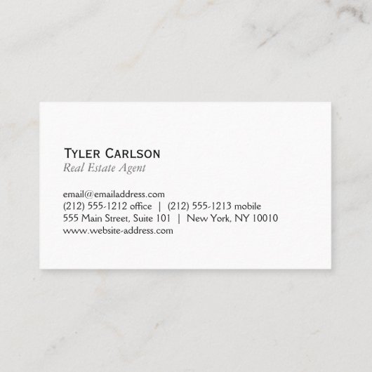 住宅とプロパティ 名刺 (裏面)