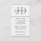 住宅の不動産仲介業者の印はW/Wを研ぎます 名刺 (裏面)