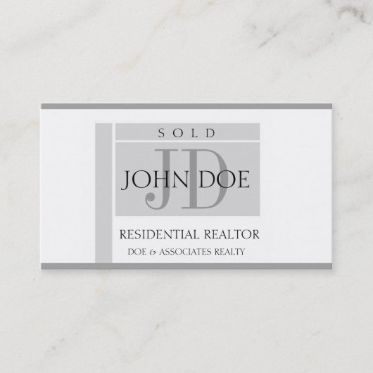 住宅の不動産仲介業者の印はW/Wを研ぎます 名刺 (正面)