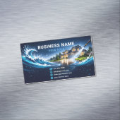 住宅の圧力洗浄　スターリーブルー マグネット名刺 (インサイチュ)