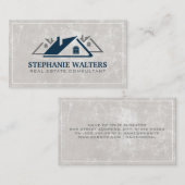 住宅の屋上 |不動産実在代理業者 名刺 (正面/裏面)