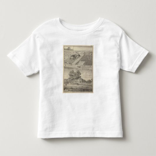 住宅の森林、騎士上陸 トドラーTシャツ (正面)