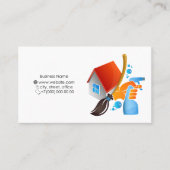 住宅の清掃と洗濯の名刺 名刺 (正面)