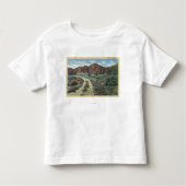 住宅のCaliforniaScenicの砂漠の眺め トドラーTシャツ (正面)
