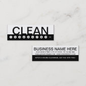 住宅はっきりした清掃顧客ロイヤリティ ロイヤリティカード (正面/裏面)