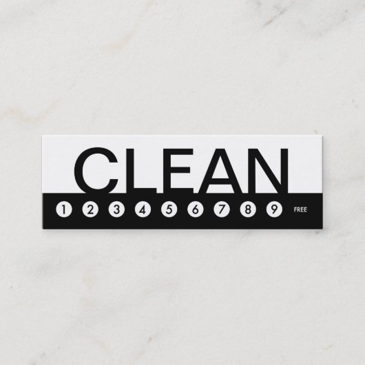 住宅はっきりした清掃顧客ロイヤリティ ロイヤリティカード (正面)