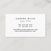 住宅シルエ実在ットエステートビジネスカード 名刺 (裏面)