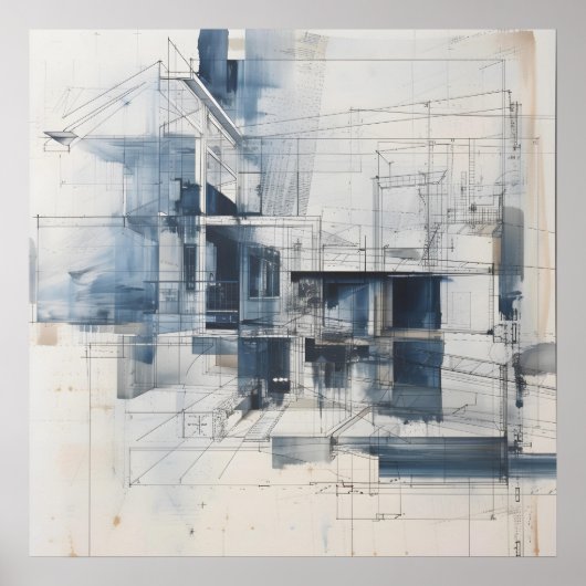 住宅スケッチ図 ポスター (正面)