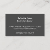 住宅モダンシルエ実在ットエージェント 名刺 (裏面)