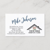 住宅モダンローンプロフェッショナルロゴQRコード 名刺 (正面)